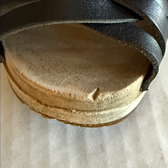 Swedish Hasbeens Black Woven Sandal Clogs - Picture 12 of 15